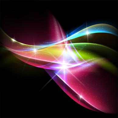 colorful smooth wave abstract background