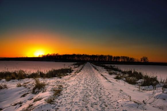 colorful sunset and sky at horicon national wildlife refuge wisconsin