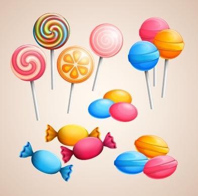 colorful sweet and background art vector