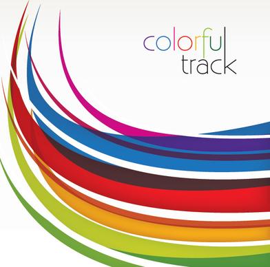 colorful track vector graphic