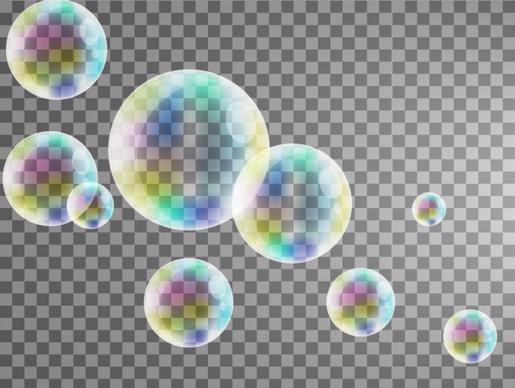 colorful transparent bubbles background checkered backdrop decoration