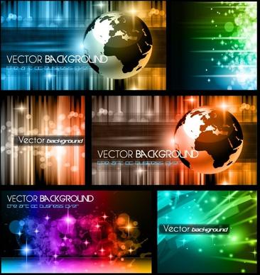 colorful trend of dynamic background 01 vector