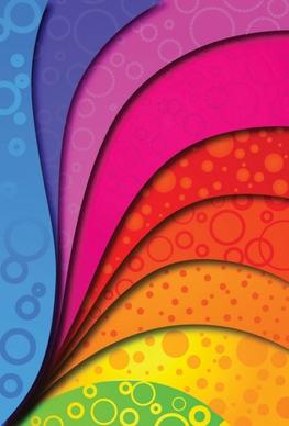 colorful vector background arc
