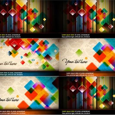 colorful vector background crystal grid