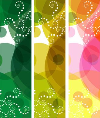 colorful vector banner background
