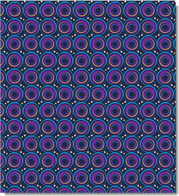 colorful vibrant circle seamless vector pattern