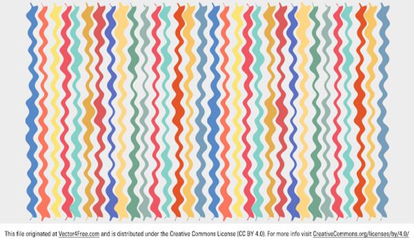 colorful wavy line vector background