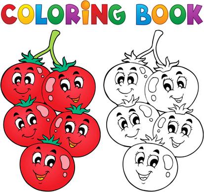 coloring book vector set