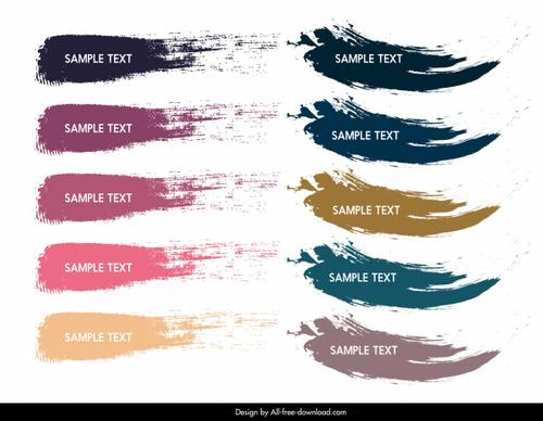 colors codes templates grunge stroke sketch