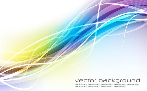 abstrac background colorful waving lines decoration