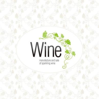 wine advertising background grapes sketch flat vignettes decor