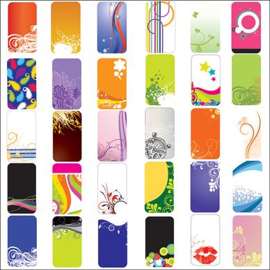 common card background vector graphics