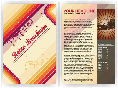commonly business brochure cover design vector