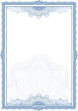 commonly certificate cover vector template