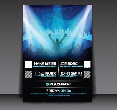 commonly party flyer cover template vector