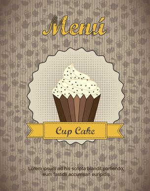 commonly restaurant menu cover template vector set