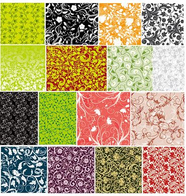 commonly used decorative pattern background vector art