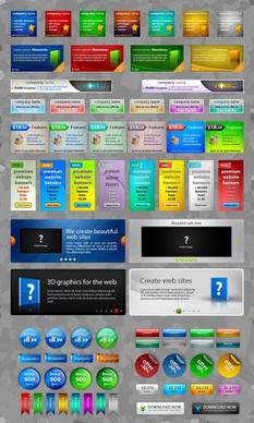 commonly used elements of web design psd layered