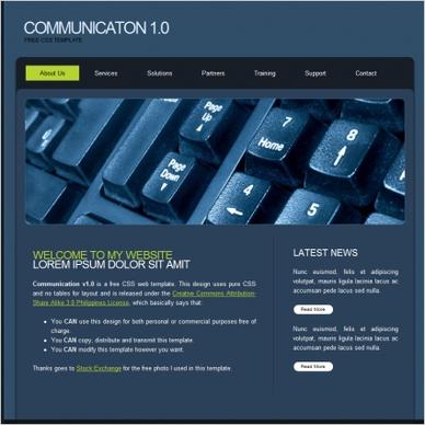 Communicaton 1.0 Template
