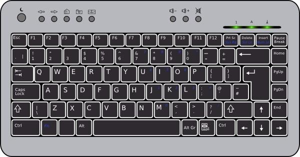 Compact Keyboard clip art