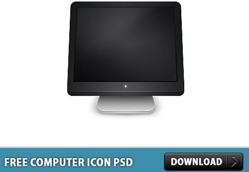 Computer Icon Free PSD