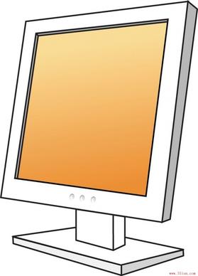 computer lcd monitor vector