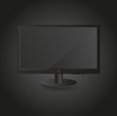 computer monitor dark background