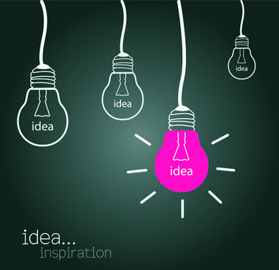 concept bulb design vector
