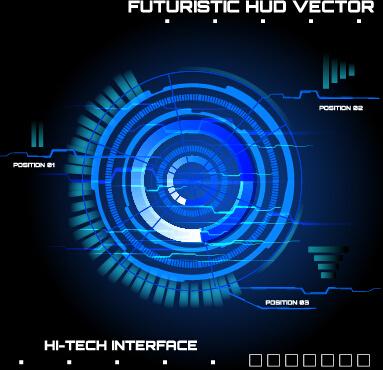 concept futuristic tech background vector
