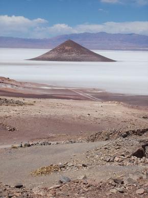 cone salt flat argentina desert