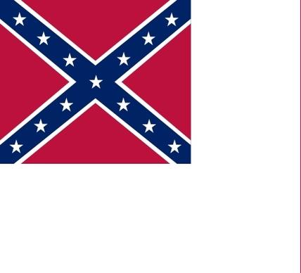 Confederate National Flag Since Mar clip art