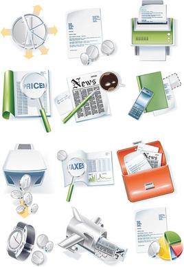 construct a more complex business icon vector