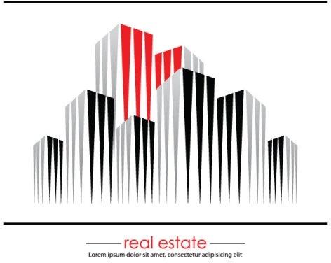 construction and real estate simple pen drawing 05 vector