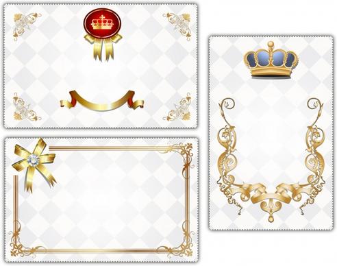 certificate templates elegant luxury royal decor