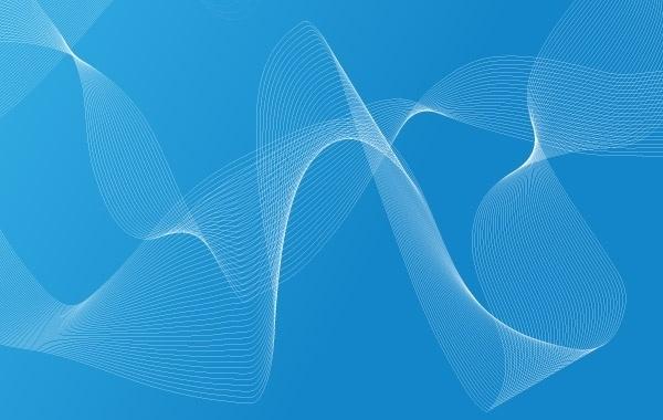 Cool Blue Waves and drops Free Vector