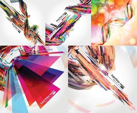 dynamic background templates modern colorful 3d bokeh decor