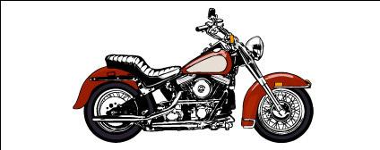 Cool motorcycle vector material