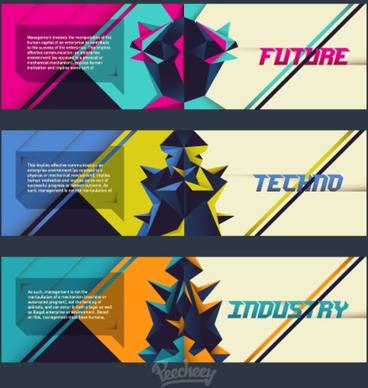 cool techno banners