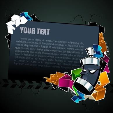 cool text box black background vector 2