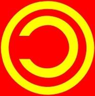 Copyleft Commie Flag clip art