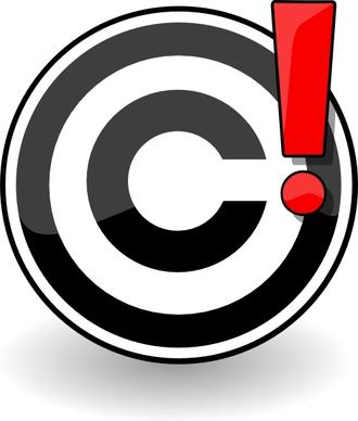 Copyright Problem clip art