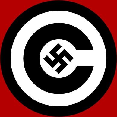 Copyright With Nazi Symbol clip art