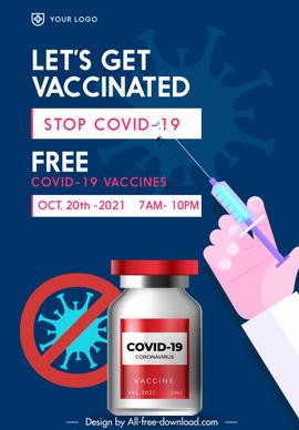 corona vaccination poster virus injection needle vaccine sketch