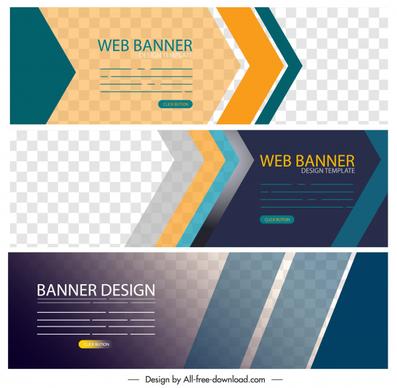 corporate banner templates modern horizontal design