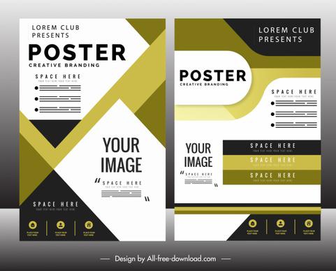 corporate brochure template colorful modern abstract layout