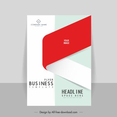 corporate flyer template elegant bright 3d sketch
