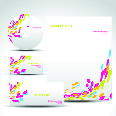 corporate identity kit cover vector set