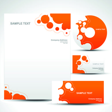 corporate identity kit cover vector set