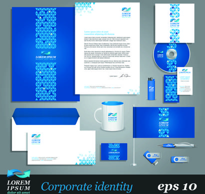corporate identity kit vector templates