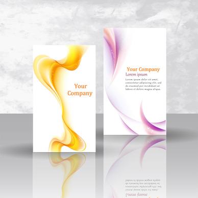 corporate identity template with abstract swirl pattern